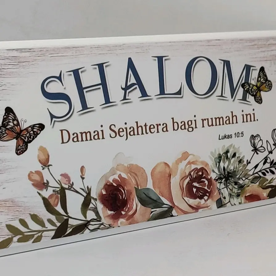 PAJANGAN  SHALOM ( LUKAS 10:5)