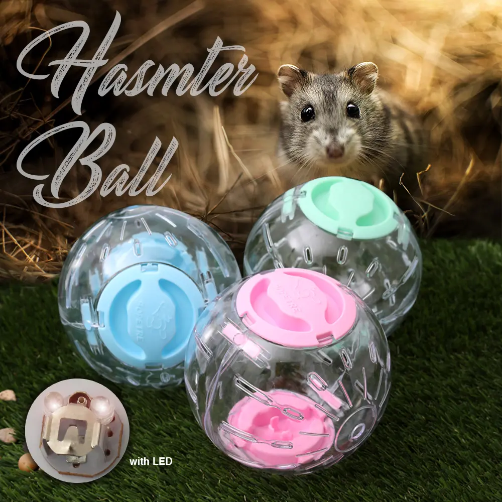 Furry Pals Hamster Running Ball with or with light(12cm)