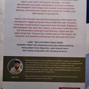 buku best seller LELAH TAPI UNTUK MASA DEPAN : DENYUTDETIK