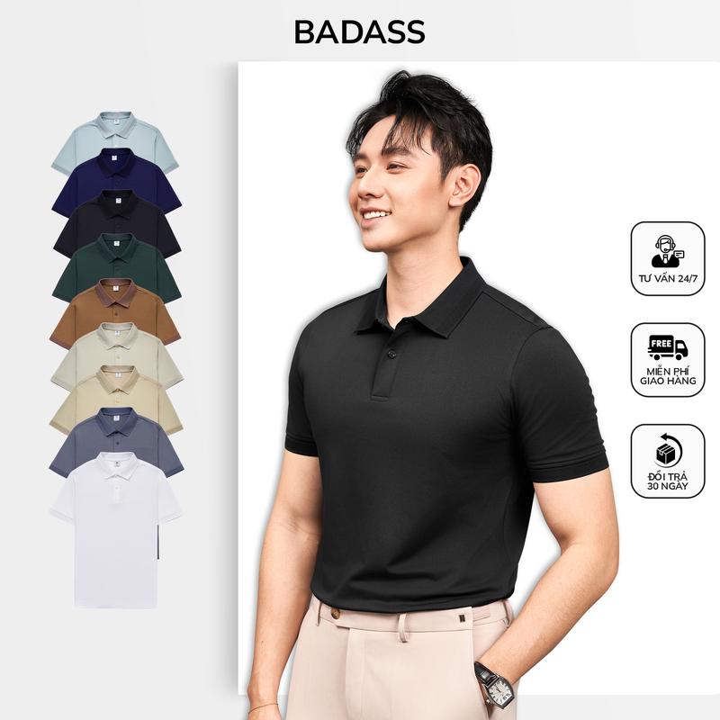 [MUA 2 GIẢM 30K] Áo polo nam chuẩn phom thanh lịch BADASS áo thun có cổ chất vải chống nhăn xù sang trọng đẳng cấp có bigsize - POTOL516