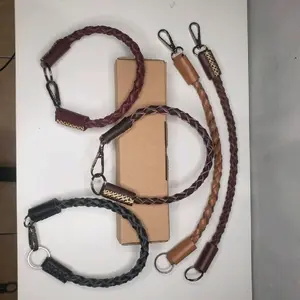 Tali dompet kulit asli anyaman