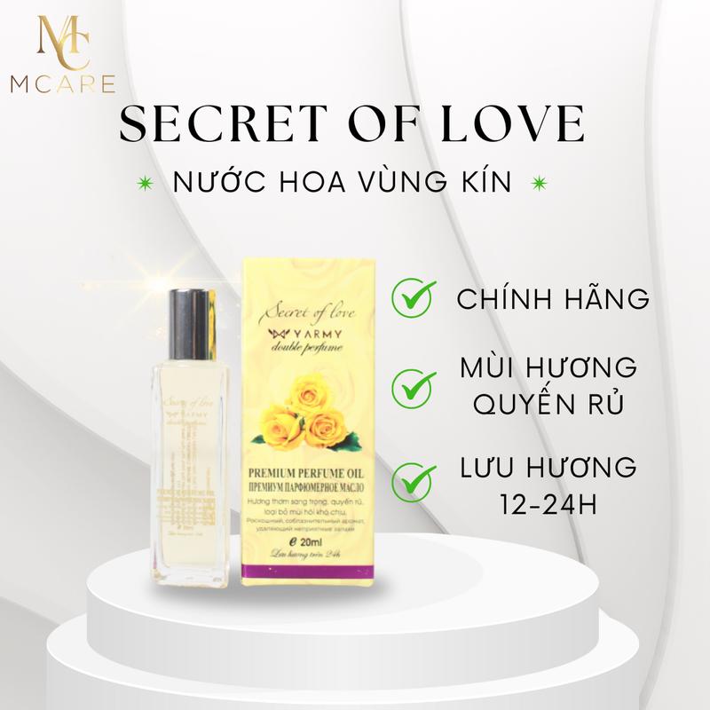 NƯỚC HOA VÙNG KÍN MCARE – SECRET OF LOVE | DẠNG LĂN THƠM LÂU – KHỬ MÙI – LƯU HƯƠNG 12–24H