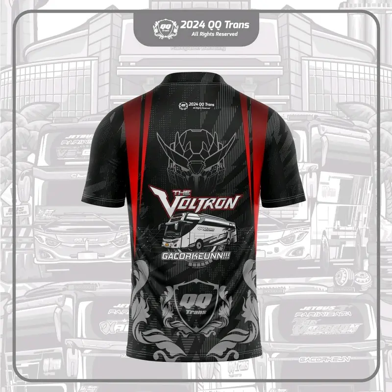 Kaos Bus Mania Original QQ Trans The Voltron (free sticker) 2