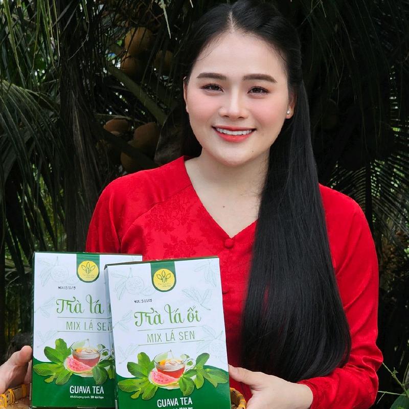  Combo 2 hộp trà lá ổi mix lá sen THẢO SÚN MIỀN TÂY   60 túi lọc   