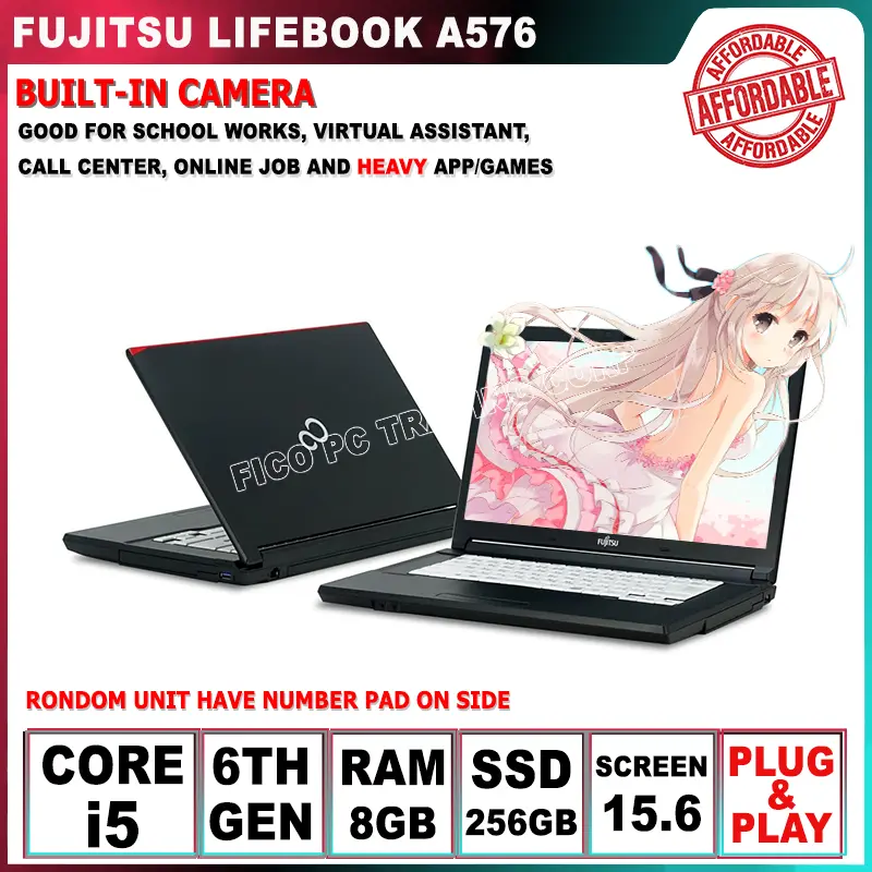 Pre-owned] Fujitsu Lifebook S936 13.3 inches core i5 6th gen 12GB