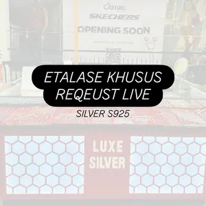 LuxeSilver08- Etalase Khusus Requst Live - Perak S925 Lapis Emas Putih 18K