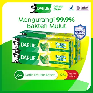 Value Pack Darlie Double Action Pasta Gigi 4 x 225 g