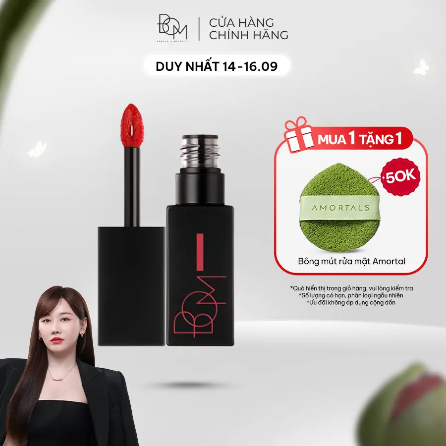 Son Kem Lì Mượt Môi Lâu Trôi B.O.M Matt Holic Tint 8.5g Son Môi Nhung Bền Mờ Satin Cosmetic Mỹ Phẩm Trang Điểm