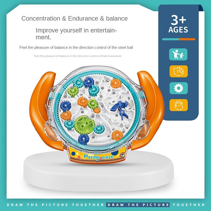 Children's Puzzle Gear Maze Disk Maze Ball Challenge Intelligence Ball Ball Ball Movement Brain Concentration Training Palm Toy 2