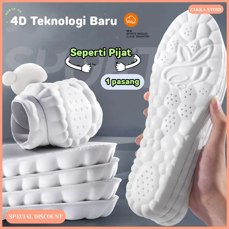 Zakka Store COD Alas Kaki Insole Busa Empuk 1 Pasang / Busa Alas Sepatu Empuk / Alas Sepatu Lembut 0