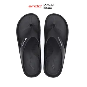 Ando Official Sandal Jepit Bravo 01 Pria Dewasa - Hitam