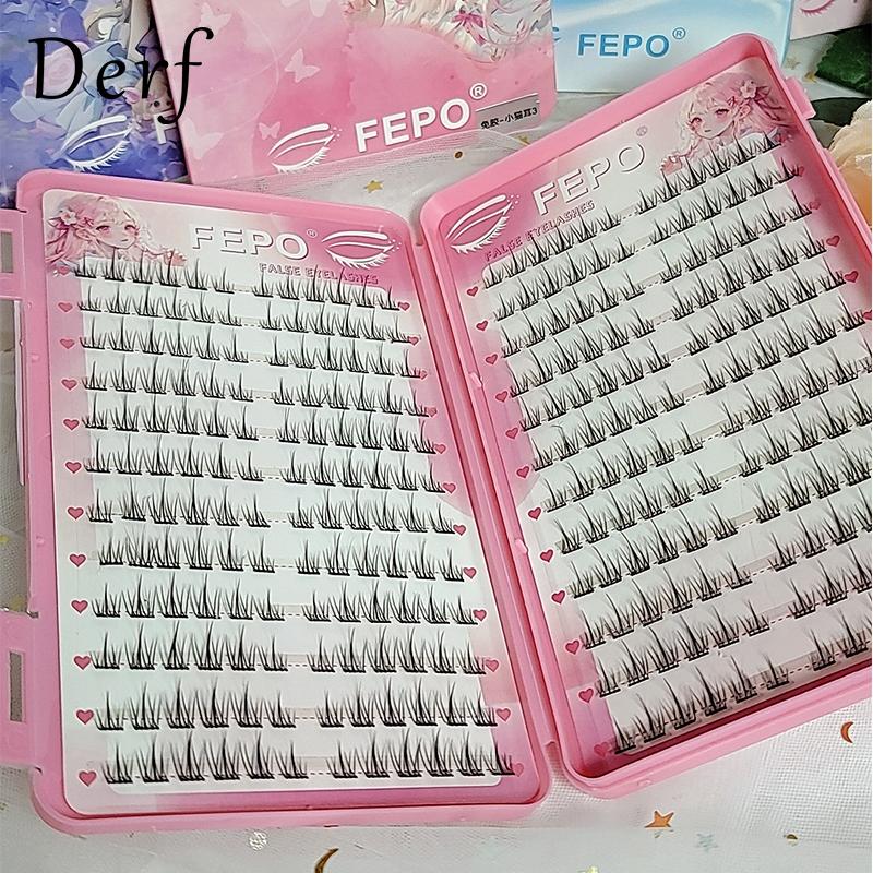 Lông Mi Giả, Tự Dính, 288 Cụm, Không Cần Keo Lông Mi Tự Dính, Cấp Độ Người Mới Bắt Đầu, 10-13mm