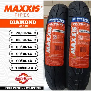 Ban Maxxis Diamond MA-3DN Ring 14 70/90 80/80 80/90 90/80 90/90 100/80-14 Untuk Motor Metic Ring 14