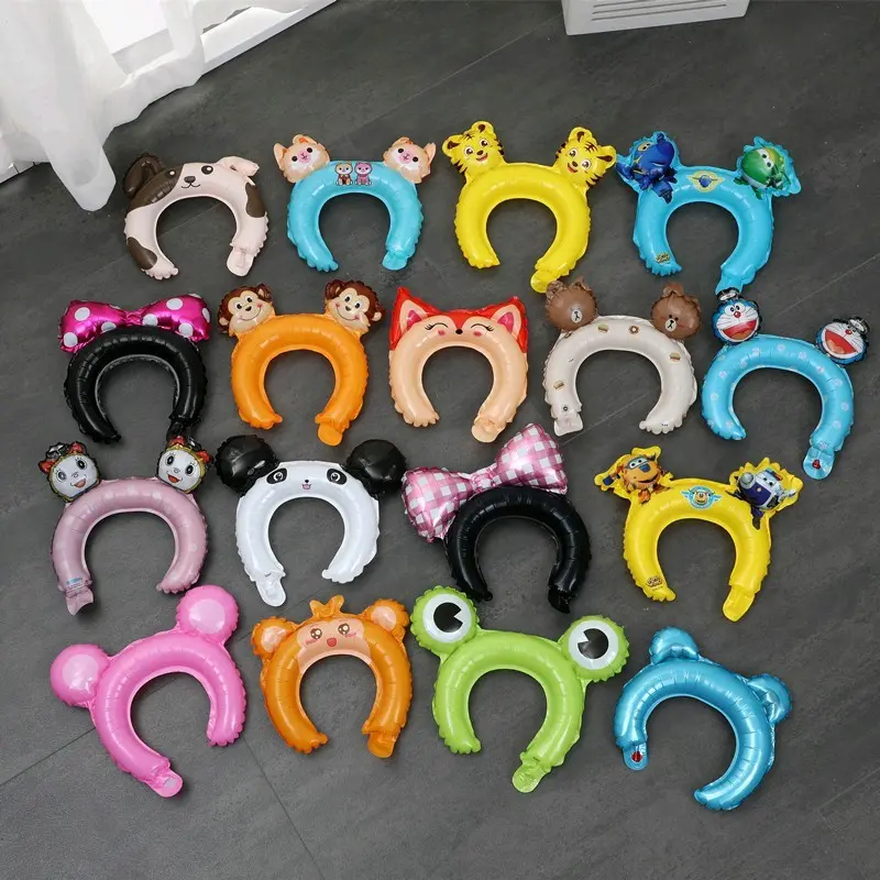 BALON BANDO ANAK KARAKTER HEWAN 1 pcs BANDO ULANG TAHUN ANAK DENGAN BERBAGAI KARAKTER