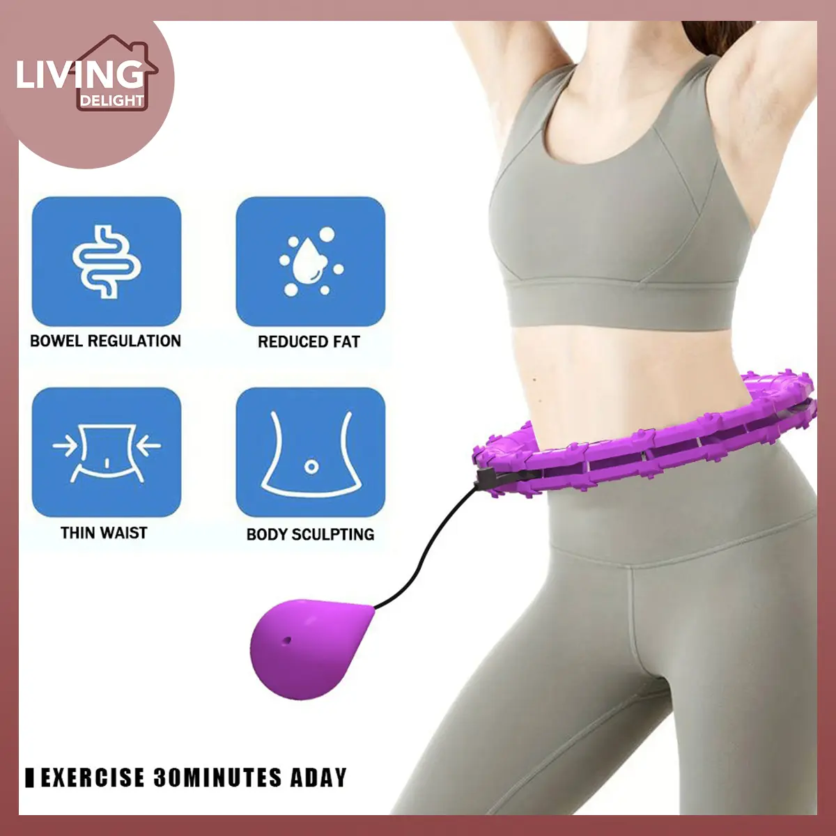 New Slimming Hula Hoops Weight Loss Equipment Fitness Waist Exercise Never Drop Hula Hoop