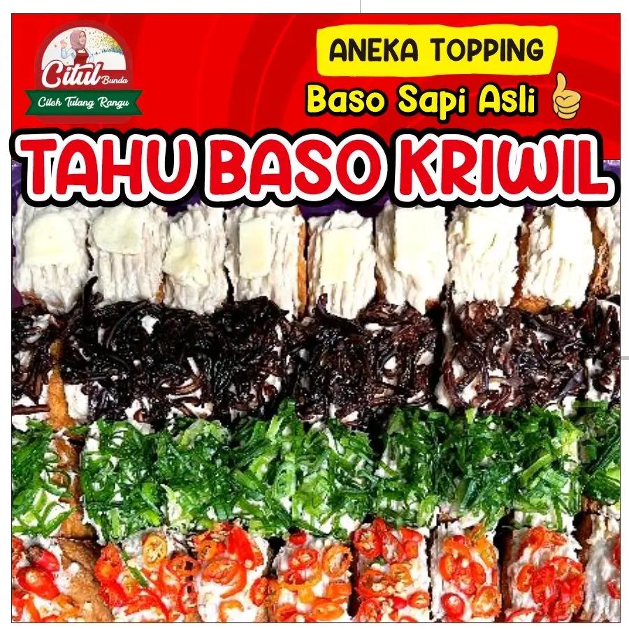 TAHU BAKSO mix rasa nori bawang mercon crab stik by Citul Bunda Baso Food  Frozen