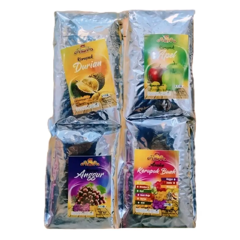 Keripik dan Kerupuk Buah 1 paket isi 4bks  Cemilan Kering 0