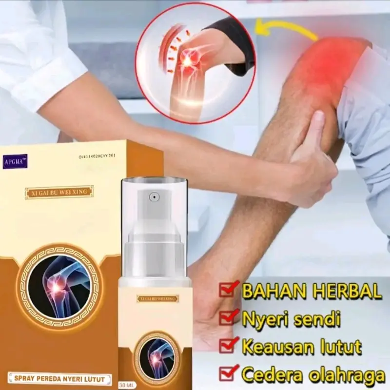 Spray Cooling Gel - Spray Pereda Nyeri Lutut Membantu Hilangkan Sakit Area Lutut Bahu Leher Pinggang dan Asam Urat 2