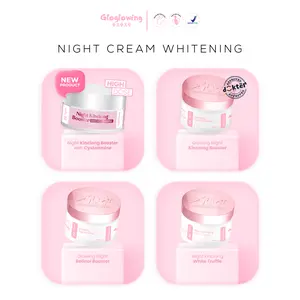 GLOGLOWING Night Cream Whitening - Kinclong Booster / Retinol Booster / Kinclong White Truffle / Kinclong with Cysteamine (Night Cream Wajah Gloglowing Skincare)