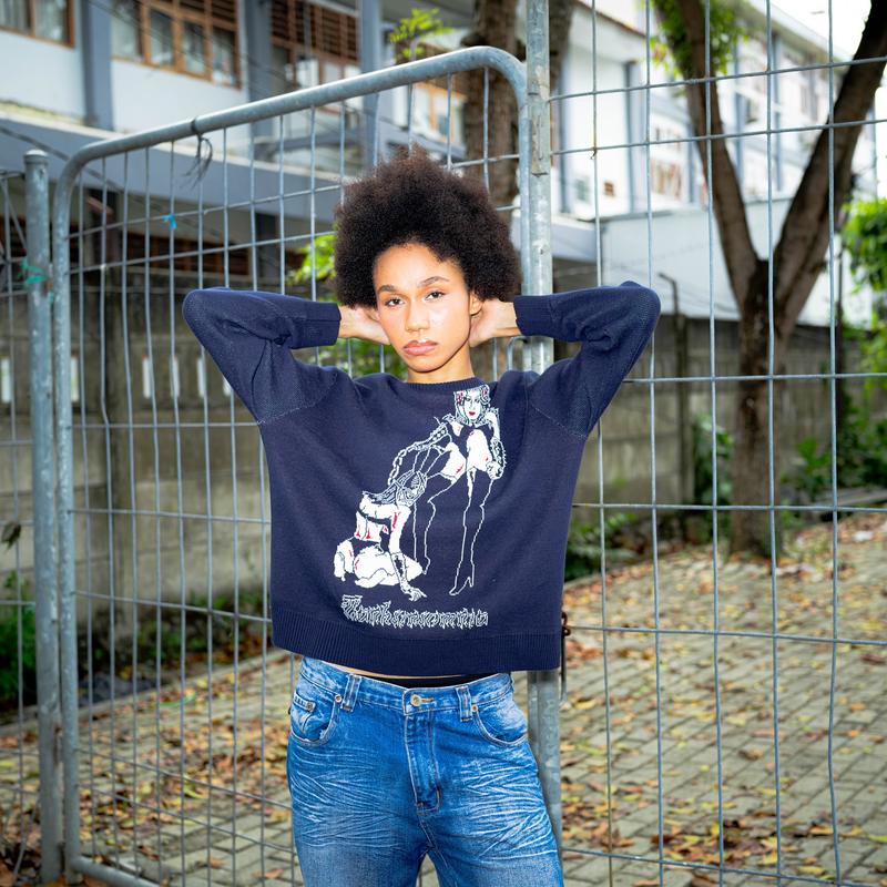 Sweater Loretta Dark Navy Thanksinsomnia 1