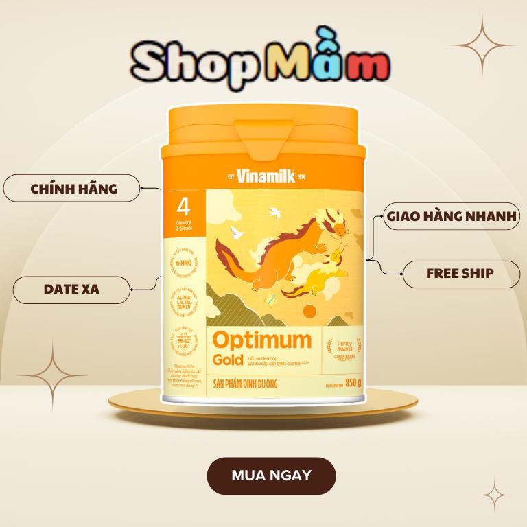 Sữa bột Vinamilk Optimum Gold 1/2/3/4 850g
