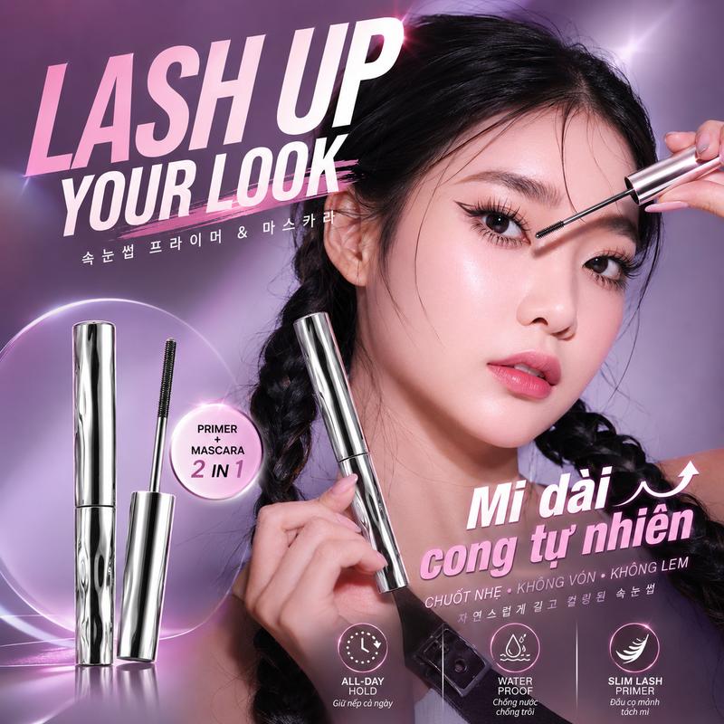 Mascara Dưỡng Mi VIPABC – Chuốt Mi Dài Cong Tự Nhiên, Không Vón Cục, Chống Lem Chống Trôi, Giữ Nếp 24H, Phù Hợp Makeup Hằng Ngày #Mascara #LotMi #MiDaiCong #ChongLem #TikTokShopVietnam