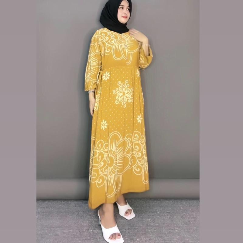 Daster kirana lengan 3/4 ,kancing depan ,busui frendly ,  Nyaman,bahan adem ,bisa untuk bumil