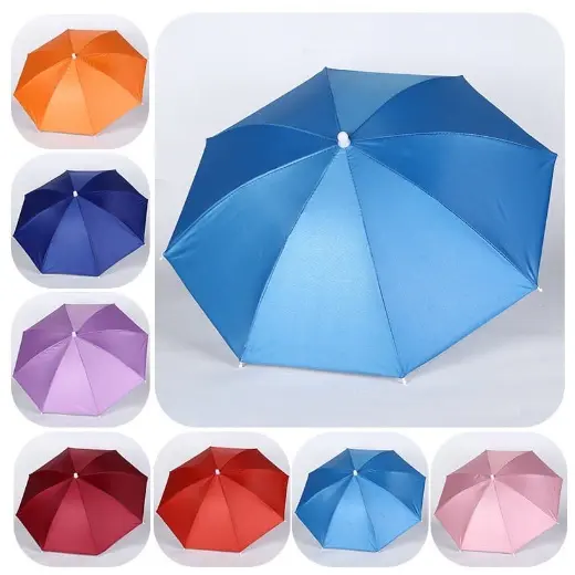 Payung Pancing Kepala Topi Anti UV Headband Tebal Topi Payung Kepala