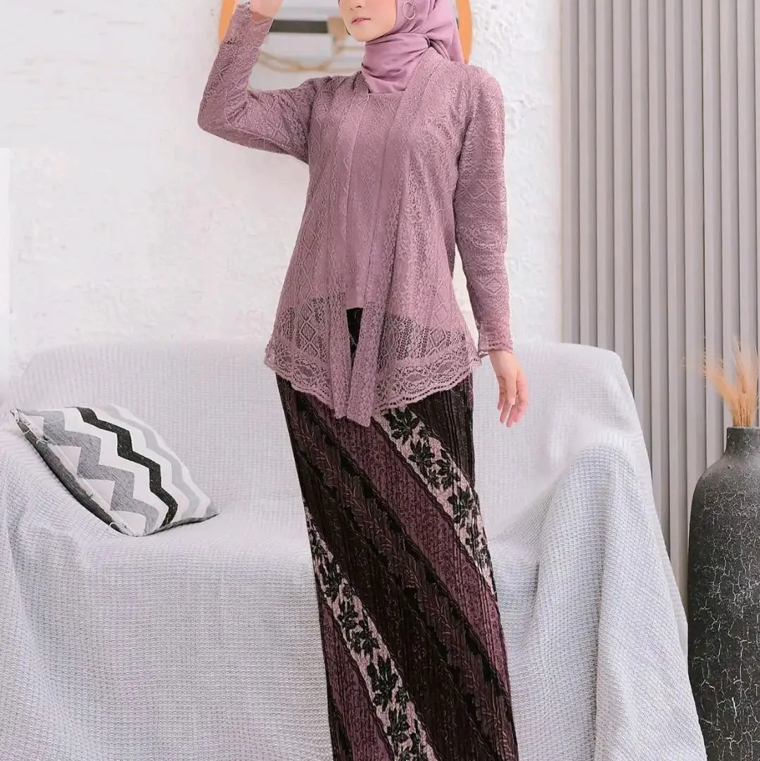 Stelan Kutu Baru Ika - Kutu Baru Brokat Malika - Kebaya Wisuda - Kutu Baru Modern - Kebaya Wanita Dewasa, Dress - Baju Pesta kutubaru
