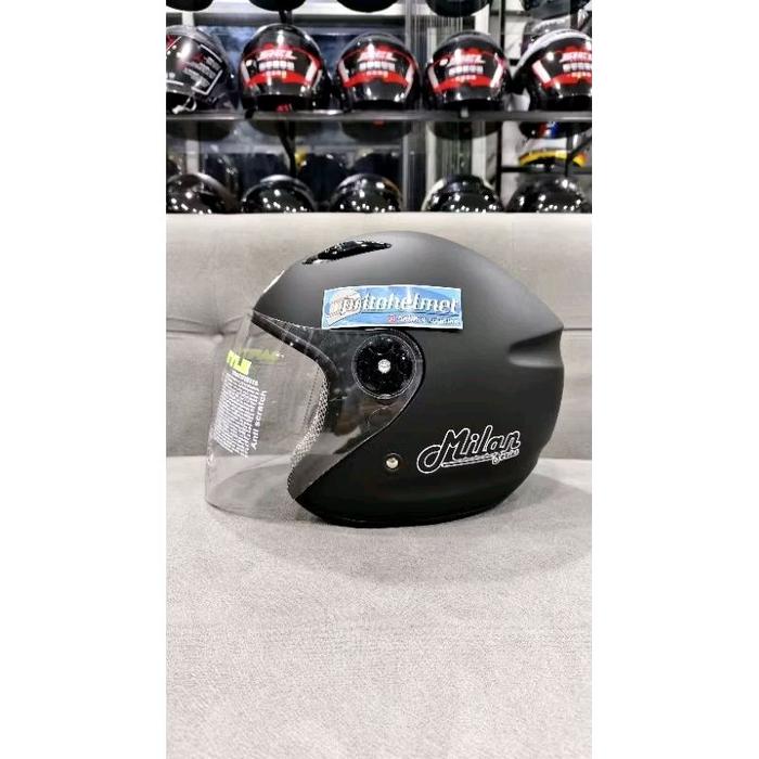 Gambar BMC Milan Black Dop Matt Polos dari Prito Helmet Kab. Sleman Tokopedia