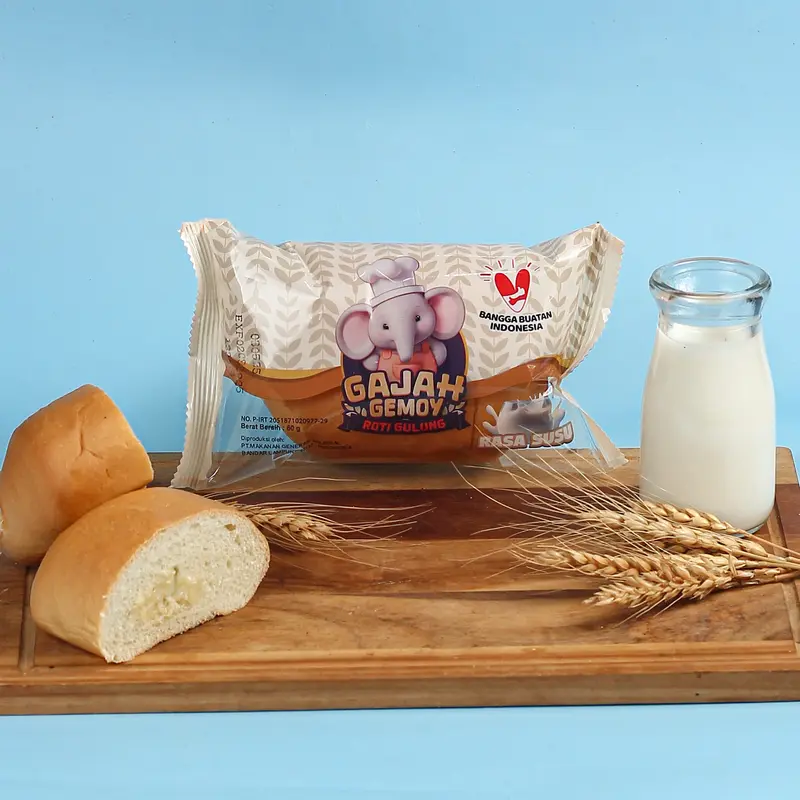 [COD} PROMO 1 DUS ISI 16 HANYA 30K Roti Gajah Gemoy Lembut & Padat rotinya cocok untuk sarapan & cemilan sore rasa Cokelat , Susu , Blueberry mengenyangkan penunda lapar / snack / food 5