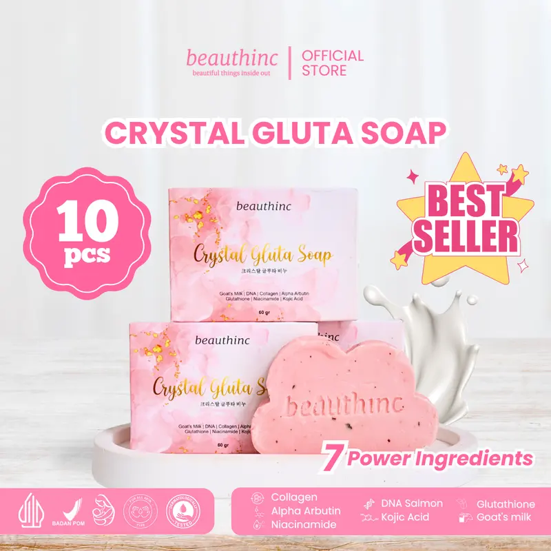 <10 PCS > CRYSTAL gluta SOAP gluta white  Pencerah Membersihkan 0