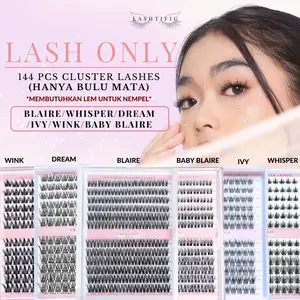 LASHTIFIC Bulu Mata Palsu Individual Lashes isi 144 Pcs - Bulu Mata Palsu Saja DIY Eyelash Extension Bulumata