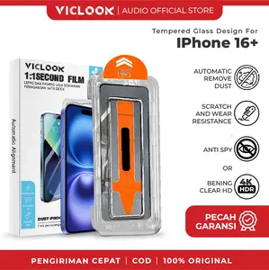VICLOOK Anti SPY Easy Tempered glass Install Kit Untuk Fit for iPhone 11/12/13/14/15/16/X/XR/XS mini plus pro max