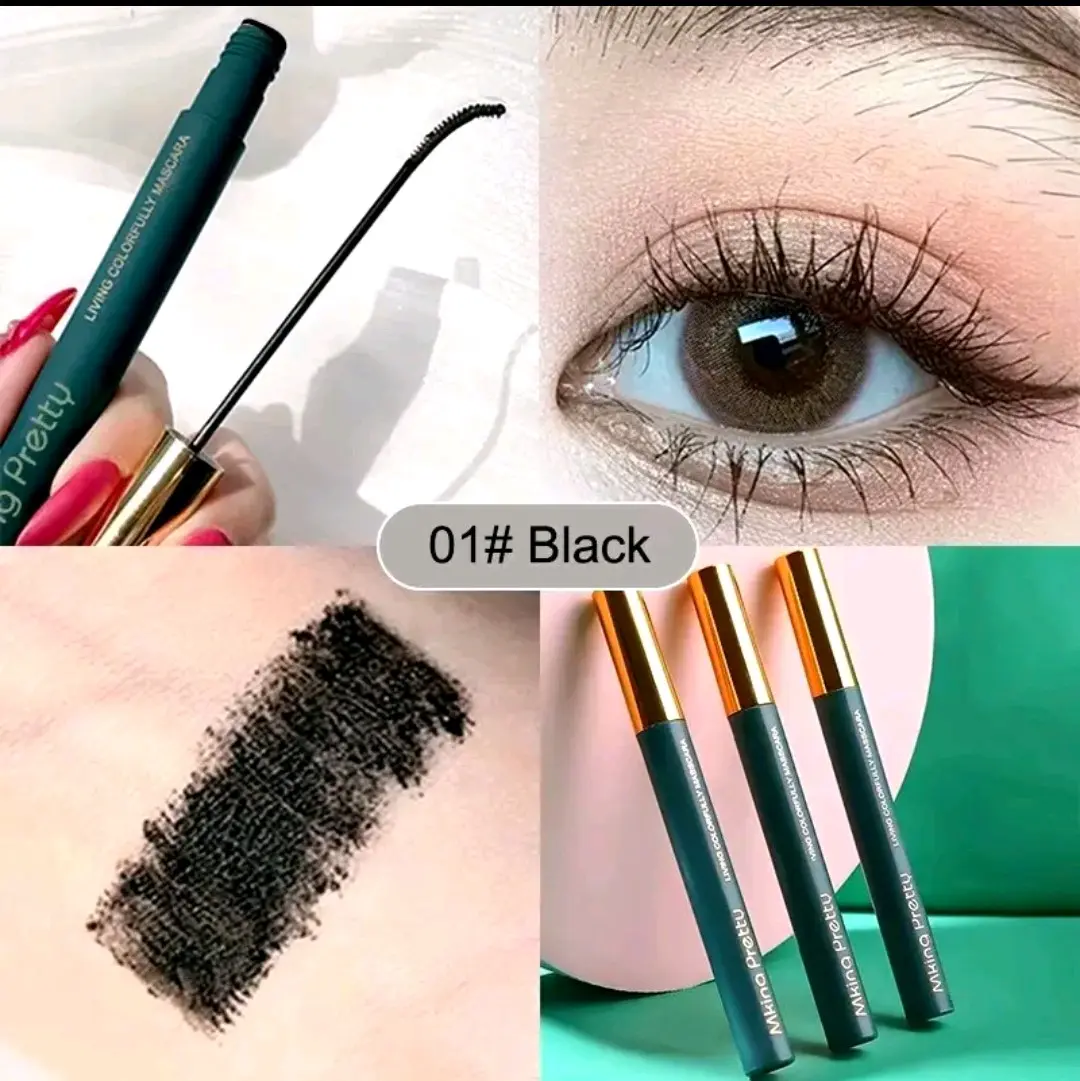 SVMY Mascara Green Gold 360 Natural Slender Volumizing Waterproof Maskara Lentik L80