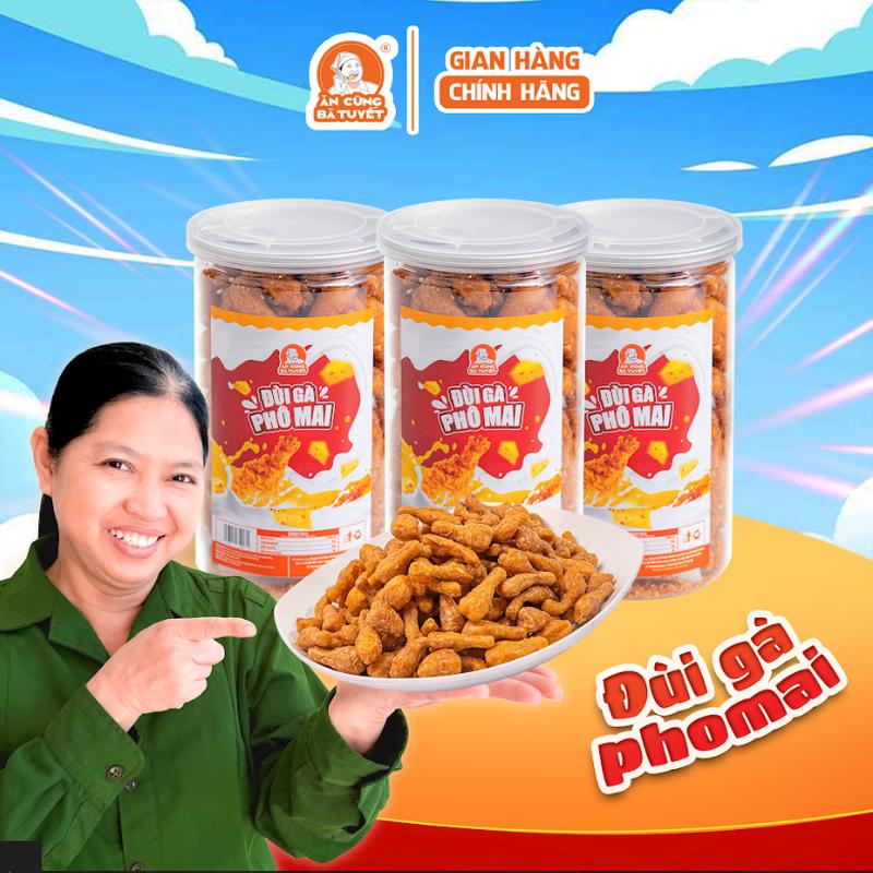  HŨ SNACK ĐÙI GÀ PHÔ MAI - ĂN CÙNG BÀ TUYẾT - Đồ ăn vặt Việt Nam M51 