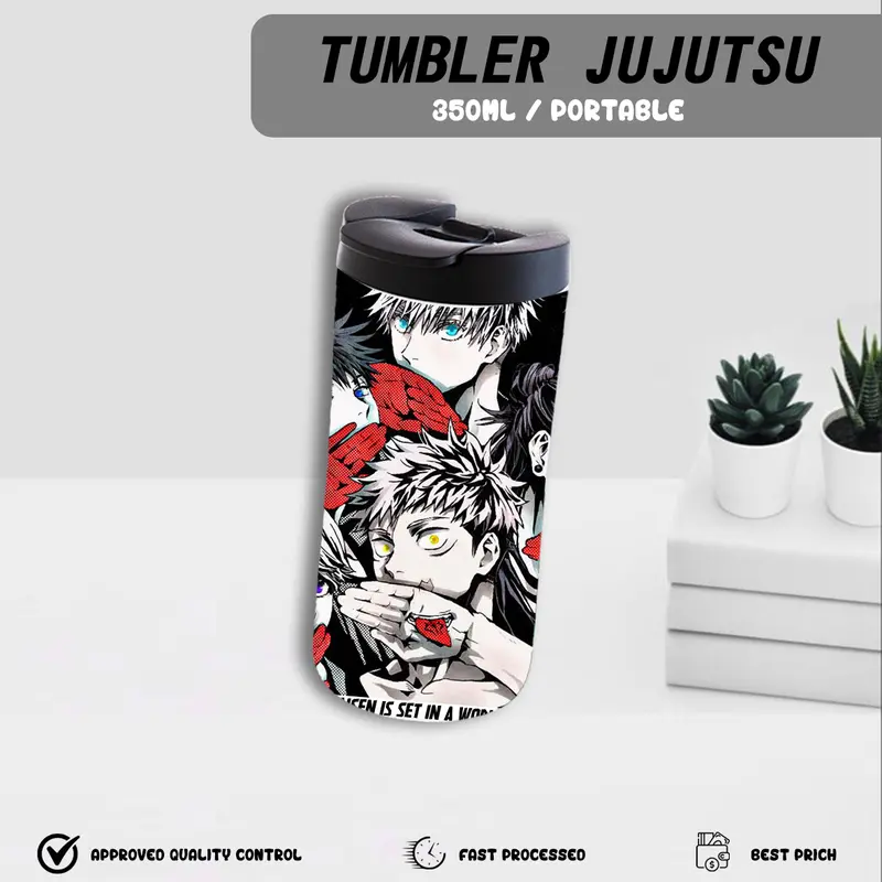 RP - PROMO 2 - TERMOS - BOTOL MINUM GELAS CUP TUMBLER TERMOS TEMPAT MINUM ANAK VTUBER SOL4CE HARRIS CAINE ARION MIK 3