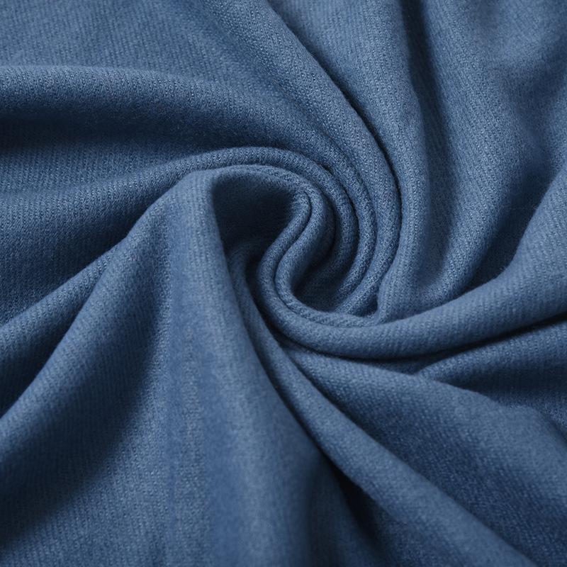 New solid color scarf in autumn and winter women's simple and versatile cashmere scarf sweet fringed shawl scarf red scarf_voghion.com
