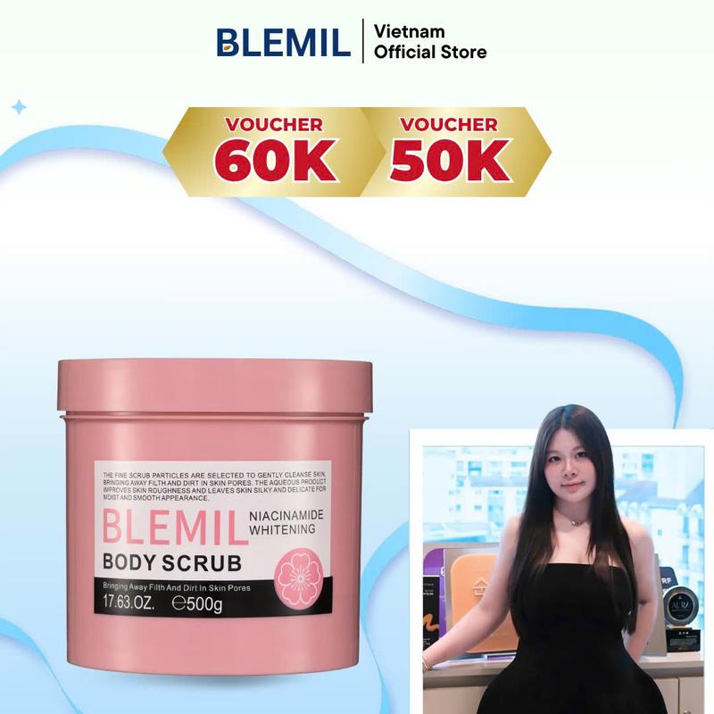 Tẩy Tế Bào Chết Kiêm Sữa Tắm Hỗ Trợ Trắng Da Blemil Mùi Cherry 500g