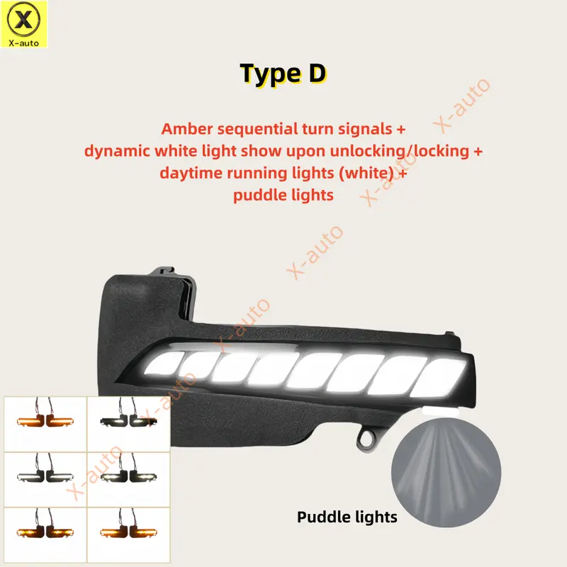Đèn tín hiệu rẽ tuần tự LED gương Chiếu Hậu, Tương thích với Toyota Innova, Fortuner, Corolla Cross và Hilux, Gương chiếu hậu bên, Gương cánh, Gương chiếu hậu, Phụ kiện ô tô 7