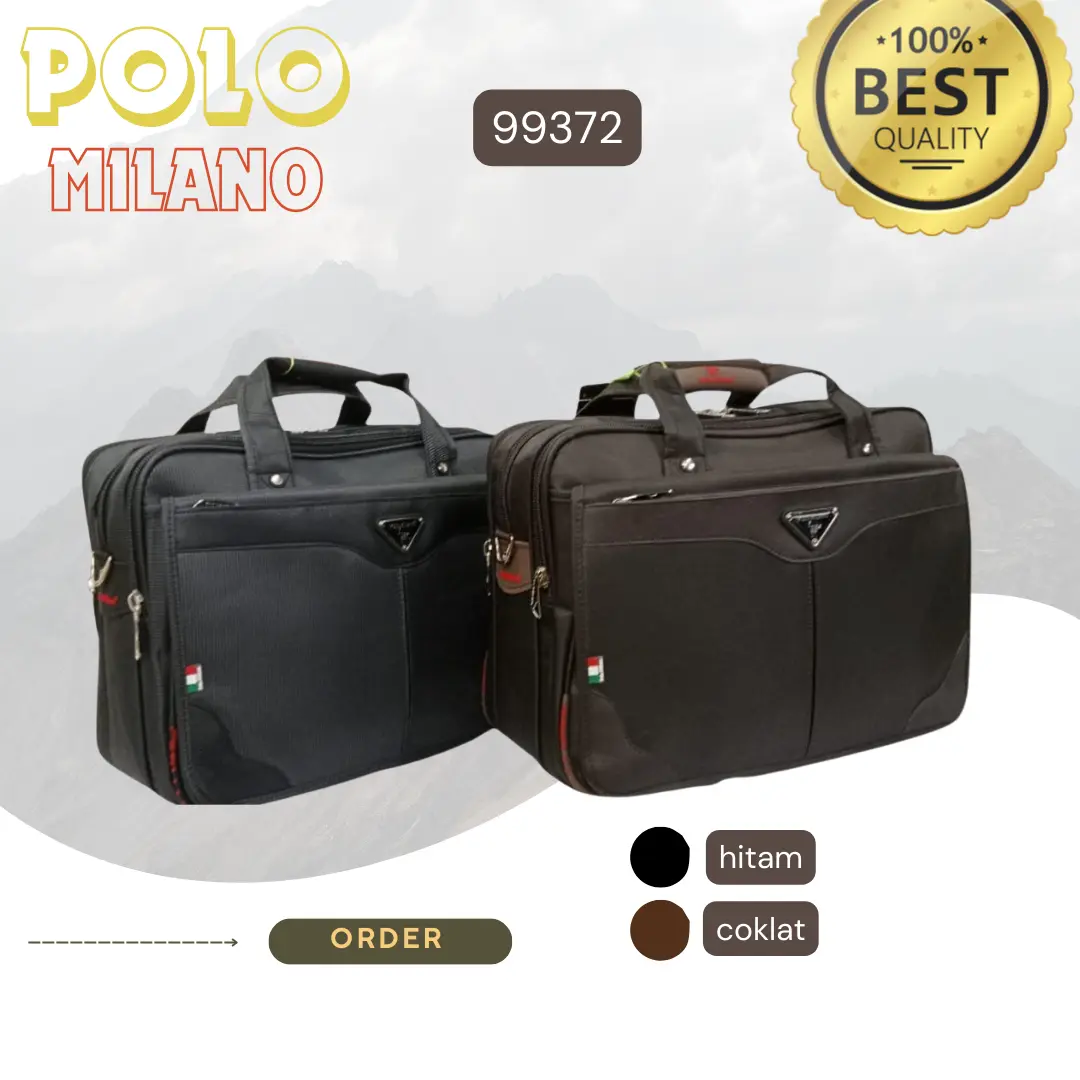 Tas Import POLO MILANO 99372 Tas kantor model terbaru Pria