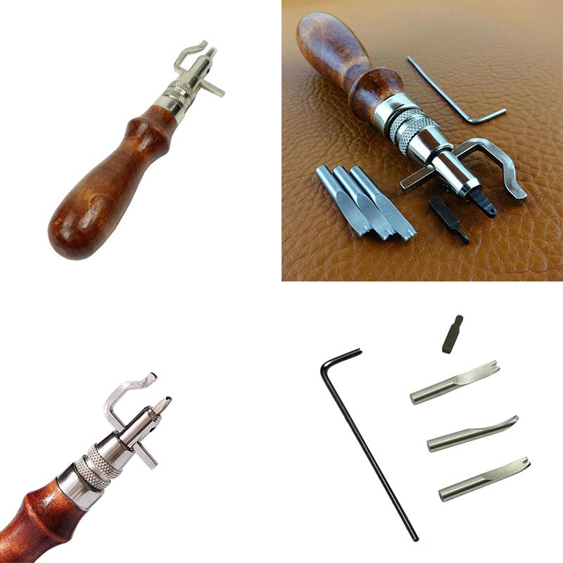 Product Introduction of 7 in 1 Multipurpose Leather Craft Tool Sew&Crease Leather Edge Beveler Tool Set 25