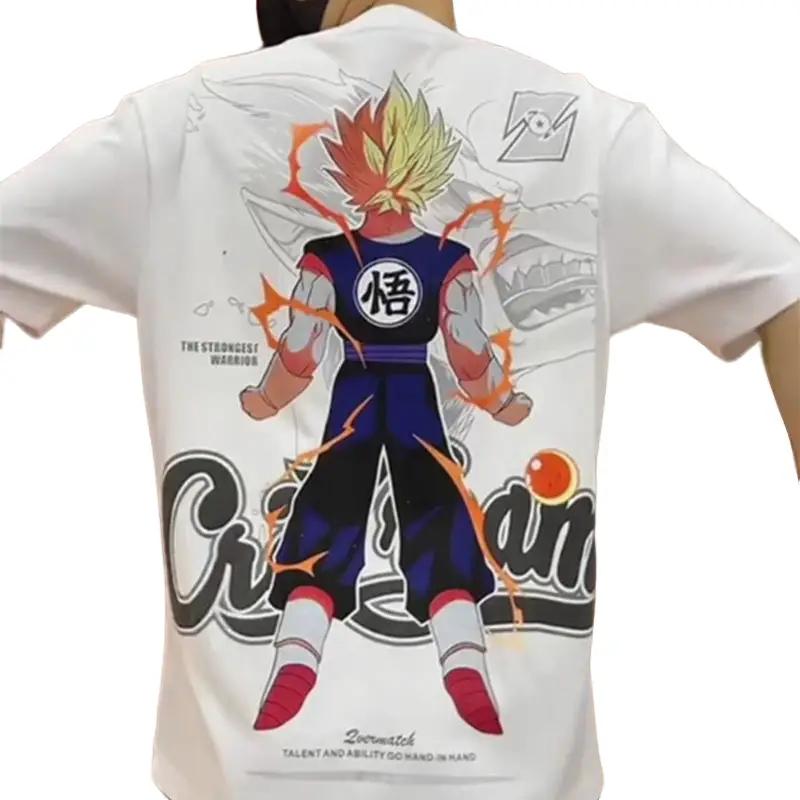 Fashion Dragon Ball Anime Character T-shirt Short Sleeve Wukong Cartoon Trendy T-shirt Clothing Casual Cosplay 0
