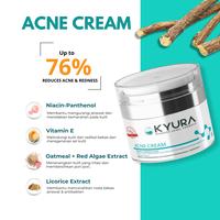 Gambar KYURA Bundling Acne Calming 2 Pcs Set Acne Toner 80 ml & Acne Cream 15 gr Treatment Wajah Berjerawat & Mengurangi Kemerahan with Panthenol Niacinamide BPOM dari Kyurabeautyofficial Kab. Cilacap 2 Tokopedia