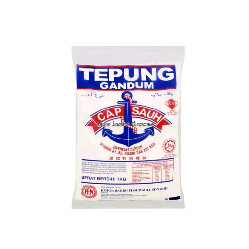 Gandum Pack Tepung Gandum Cap Sauh 1kg - TikTok Shop Malaysia