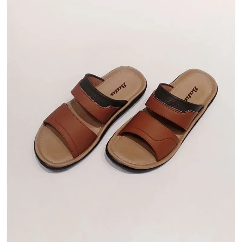Sandal Pria Bata Original Model Selop warna coklat dan Biru bahan sintetis SANDAL BATA SALVADOR 6