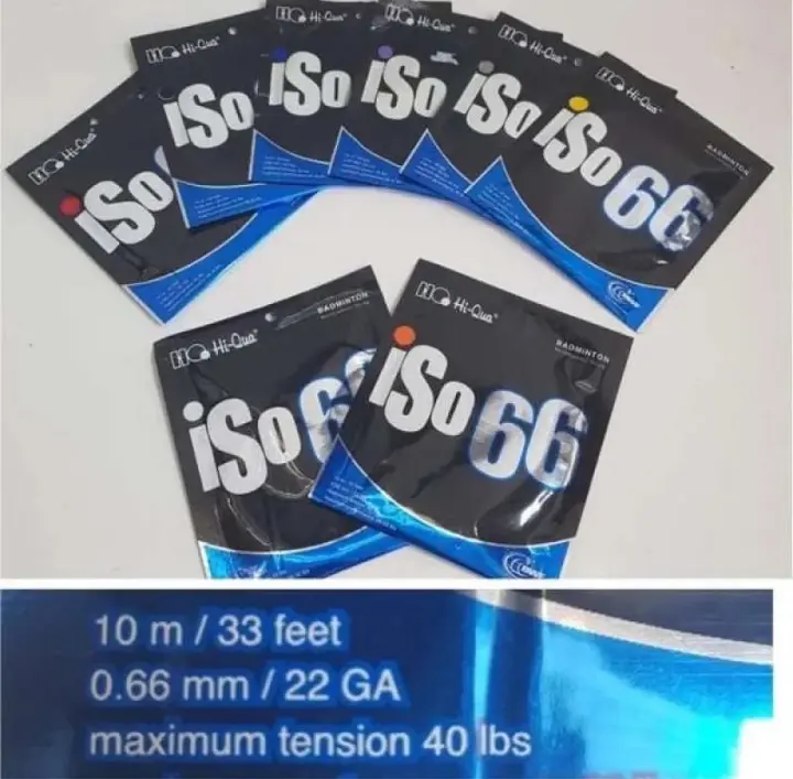 Senar Raket Badminton Hiqua Iso66 Iso 66 Bulutangkis Hi-Qua