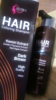 Product Review of [Promo Spesial] Aestika Dark Brown Hair Coloring Shampoo - Pewarna Rambut Beruban Kering Red Extract from a**a 1