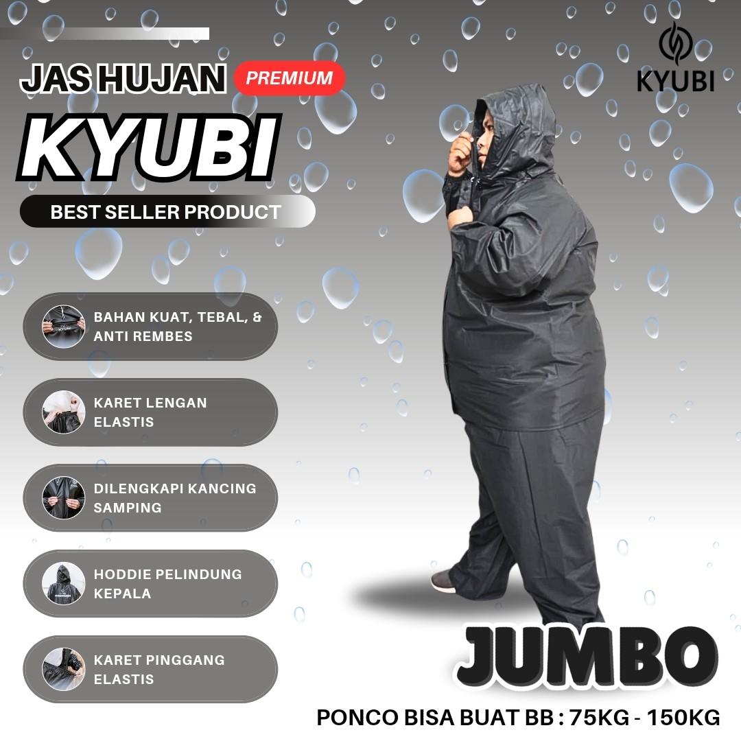 Jas Hujan Big Size Super Jumbo Bahan PVC Tebal Anti Rembes