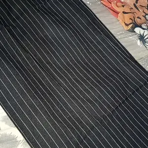 ByAlesha-celana Wanita Kulot Highwaist Stripe Loose Pants Celana Panjang Korean Style Bahan Semi Woll Katun Woll Stripe M L XL XXL